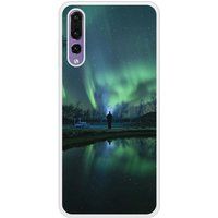 Aurores Boréales Bedrukt siliconen hoesje compatibel met P20 Pro