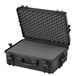 TomCase waterdichte Buitenkoffer 56x43x22 cm met Rasterschuim/Kubusschuim; IP67 Transportkoffer (Zwart)