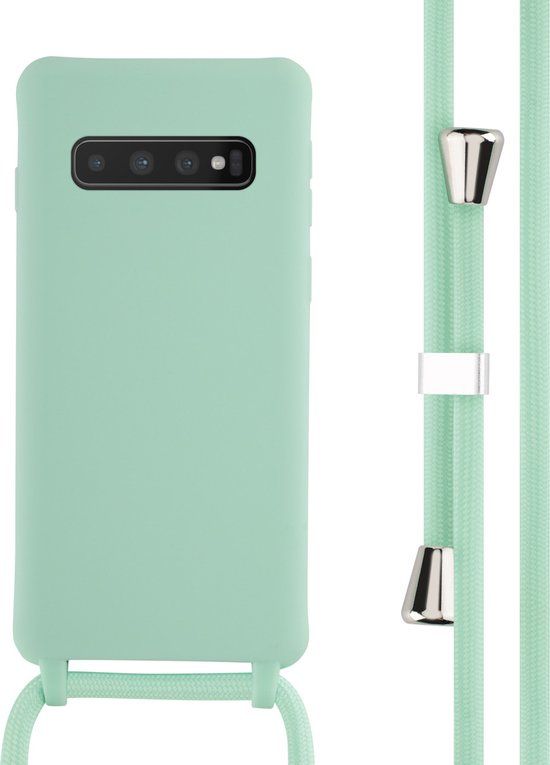 iMoshion Hoesje Met Koord Samsung Galaxy S10 - Siliconen - Mintgroen