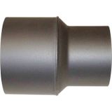 FIREFIX R150/Ü1 reductie kachelpijp 150 tot 120 voor 2 mm dikke rookbuizen, zwart gelakt, van 150 mm kachelaansluiting tot 120 mm wandaansluiting