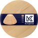 KADAX Draaibare serveerschaal, draaiplateau van natuurlijk hout, antibacteriële draaiplaat, bladvriendelijke serveerbord, snackbord voor het serveren (ø 30 cm)