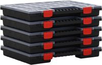 vidaXL Assortimentsdozen - 5 stuks - 40x30x5 cm - Polypropeen