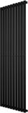 MonsterShop Ovale design radiator - 1 kolom - 1800x600 mm - zwart