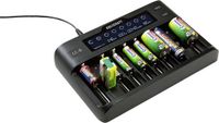 Voltcraft CC-8 Batterijlader Li-ion, LiFePO, NiMH, NiCd A, AA (penlite), AAA (potlood), AAAA (mini), C (baby), Sub-C, 9 V (blok)