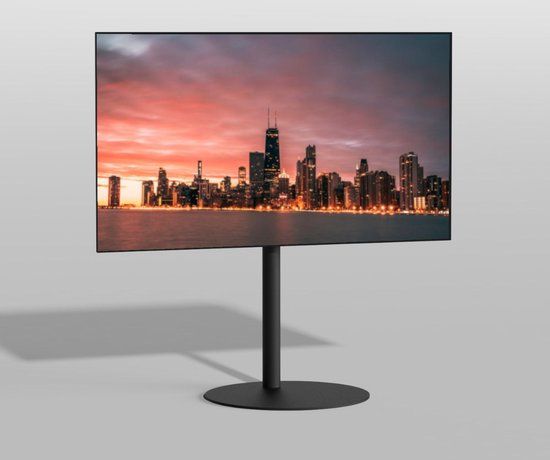 Cavus SPHERE 100 TV Floor Stand - 32-65" - Black Steel - VESA Compatible - Swivel