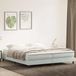 Maison Exclusive - Boxspring avec matelas, gris clair, 200x210 cm, velours