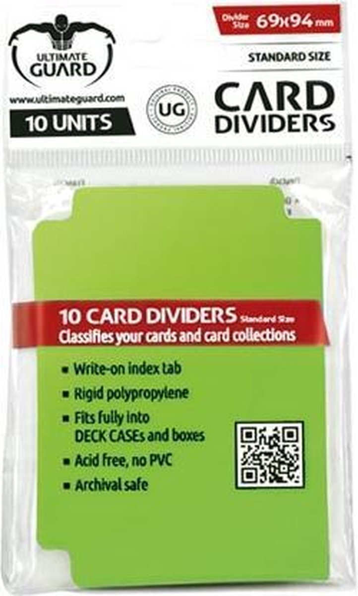 Ultimate Guard Card Dividers Standard Size Light Green