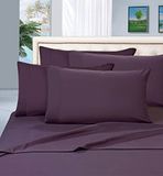 Elegant Comfort Rimpelbestendige luxe 6-delige lakenset - 1500 Premier hotelkwaliteit zijdezacht #1 beoordeeld lakenset - King, aubergine-paars