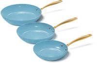 Cook and Pan Cook & Pan 3-Delige Koekenpan Pannenset Ocean Blue Ø 24 & 28 cm