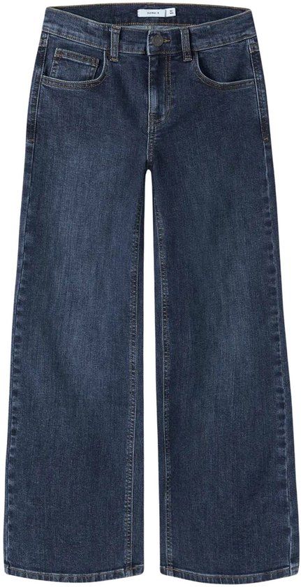 Name It Rose Wide Jeans Meisjes - donkerblauw - Maat 122