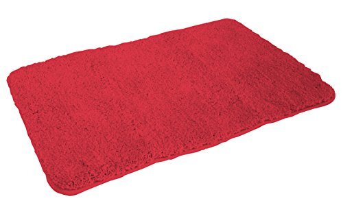 MESANA Kinzler Top Quality microvezel badmat, rood, 70x120 cm