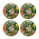 Creative Tops Tropical Floral Set van 4 ronde placemats
