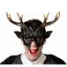 Atosa Halloween verkleedmasker - monster hert - volwassenen - zwart