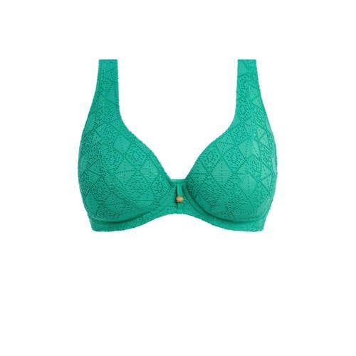 Freya Nomad Nights groen niet-voorgevormde crochet beugel bikinitop