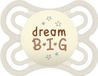 MAM Perfect Night S147 fopspeen met extra dunne en flexibele zuignap van siliconen SkinSoftTM Ultra Soft siliconen voor baby's van 16 maanden, brandt in het donker, neutraal met automatische box
