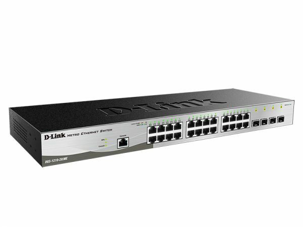 D-Link DGS-1210-28/ME/E - Managed L2+ Gigabit Ethernet Switch - 24-Port - SFP - Rack-mountable