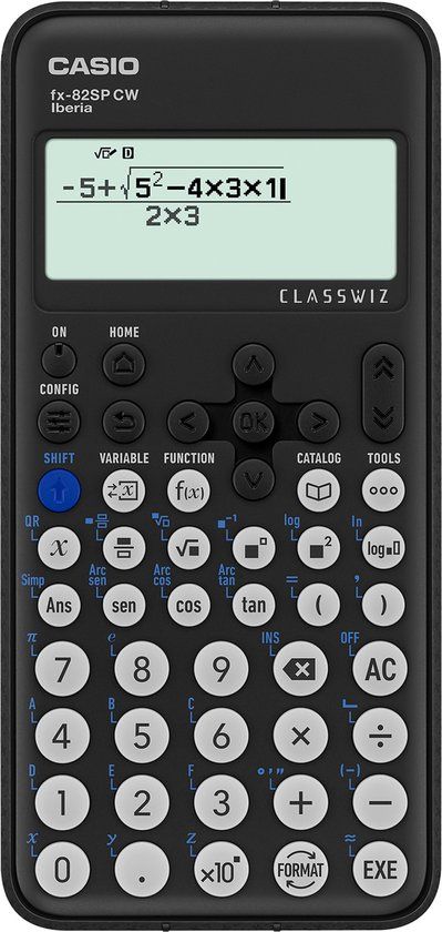1799 Casio FX-82 SP CW Wetenschappelijke rekenmachine Zwart Donker grijs
