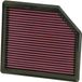 K&N vervangingsfilter passend voor Ford Mustang Shelby 5.4 V8 2007-2009 (33-2365)