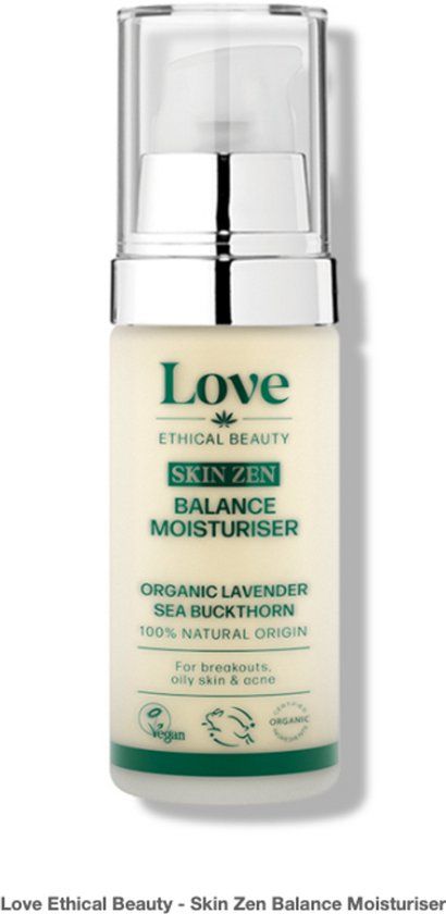 Love Ethical Beauty Skin Zen Balance Moisturiser 30 ml