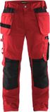 Blåkläder Werkbroek met spijkerzakken 1555-1860 - Rood/Zwart - D100