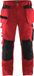 Blåkläder Werkbroek met spijkerzakken 1555-1860 - Rood/Zwart - D100