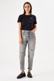 Garcia Isabella Dames Mom Fit Jeans Grijs W30 x L30