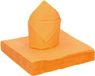 Santex feest servetten - 20x stuks - oranje - 40 x 40 cm - papier