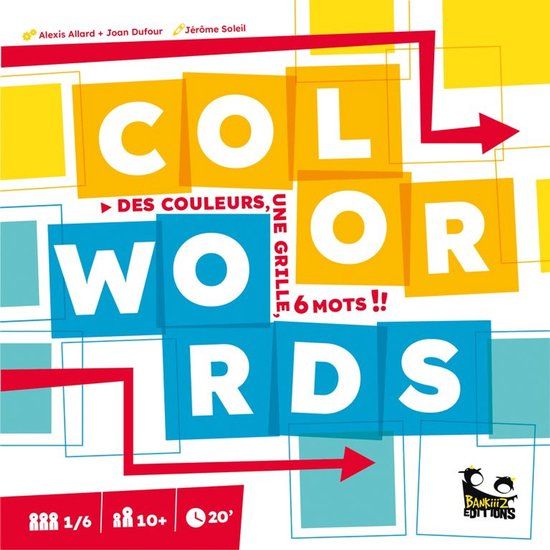 Blackrock Games COLOR WORDS, Kaartspel, 10 jaar, 20 min