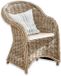 LOBERON Fauteuil Margate brun/crème
