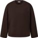 s.Oliver T-shirt à manches larges pour femme, marron foncé, 100% Coton, taille 50