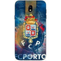 Maniacase Hoesje Samsung Galaxy j7 2018 FCP PORTO BLAUW ACHTERGROND