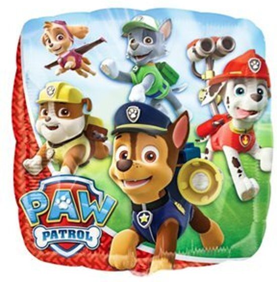 Folat Paw Patrol Folieballon Vierkant 46cm