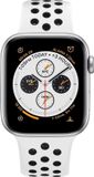 Strap-it Classic Sportbandje - Wit/Zwart - Siliconen bandje sport - Geschikt voor Apple Watch Series 1-11, SE, SE2, SE3 - Maat 38/40/41/42mm
