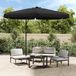 Prolenta Maison Exclusive Parasol met stalen mast, 300 cm, zwart