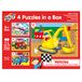 Galt Toys, 4 Puzzles in a Box - Vehicles, Jigsaw Puzzle for Kids, Ages 3 Years Plus