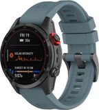 By Qubix Qubix - Siliconen sportbandje - 26mm Quickfit - Grijsblauw - Geschikt voor Garmin Epix Pro Gen 2 (51mm) / Quatix 7X / 6X & Tactix 7 (pro)