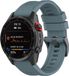 By Qubix Qubix - Siliconen sportbandje - 26mm Quickfit - Grijsblauw - Geschikt voor Garmin Epix Pro Gen 2 (51mm) / Quatix 7X / 6X & Tactix 7 (pro)