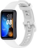 By Qubix Qubix - Siliconen bandje met gesp - Wit - Geschikt voor Huawei Band 10 / 9 / 8