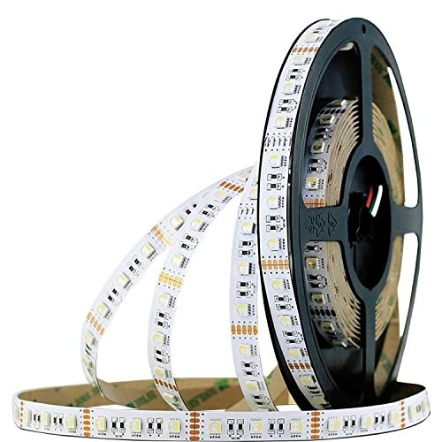 Mc LED Ledstrip RGB + CW - LED-strepen met gekleurde en witte LED - 6000 K koudwit - 24V/DC - 5000mm