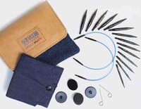KnitPro Verwisselbare naaldenset mini hout indigo