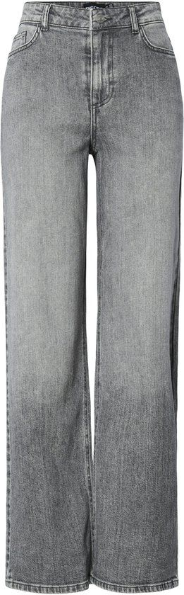 PIECES - PCSILKE MW WIDE JEANS MG NOOS BC - Dames - Jeans - W31 X L32 - Grijs