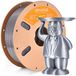 PLA filament pailleté pour imprimante 3D - diamètre 1,75 mm - bobine 1 kg - Convient aux imprimantes 3D FDM et stylos 3D - Argent