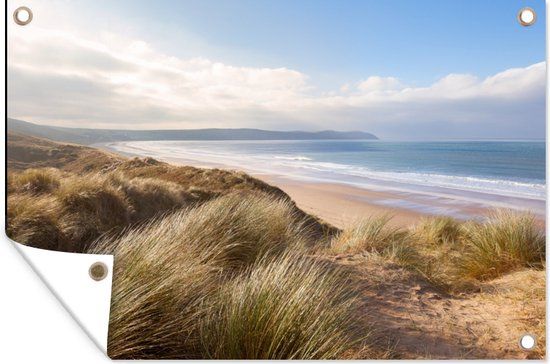 GreatGardenPosters Tuinposter Duin Strand Water - 120x80 cm - Tuin - PVC - Landelijk