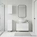 Maison Exclusive Ensemble de meubles de salle de bain exclusif - Système en 3 pièces - Modèle ZWOLLE - Finition blanche laquée