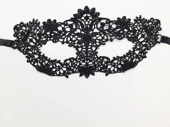 WiseGoods - Venetiaans Masker Dames - Kanten Masker - Zwart