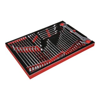 KS Tools sleutelset in schuimrubberen inleg, 46 st.