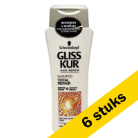 Schwarzkopf Aanbieding: 6x Schwarzkopf Gliss Kur Total Repair shampoo (250 ml)