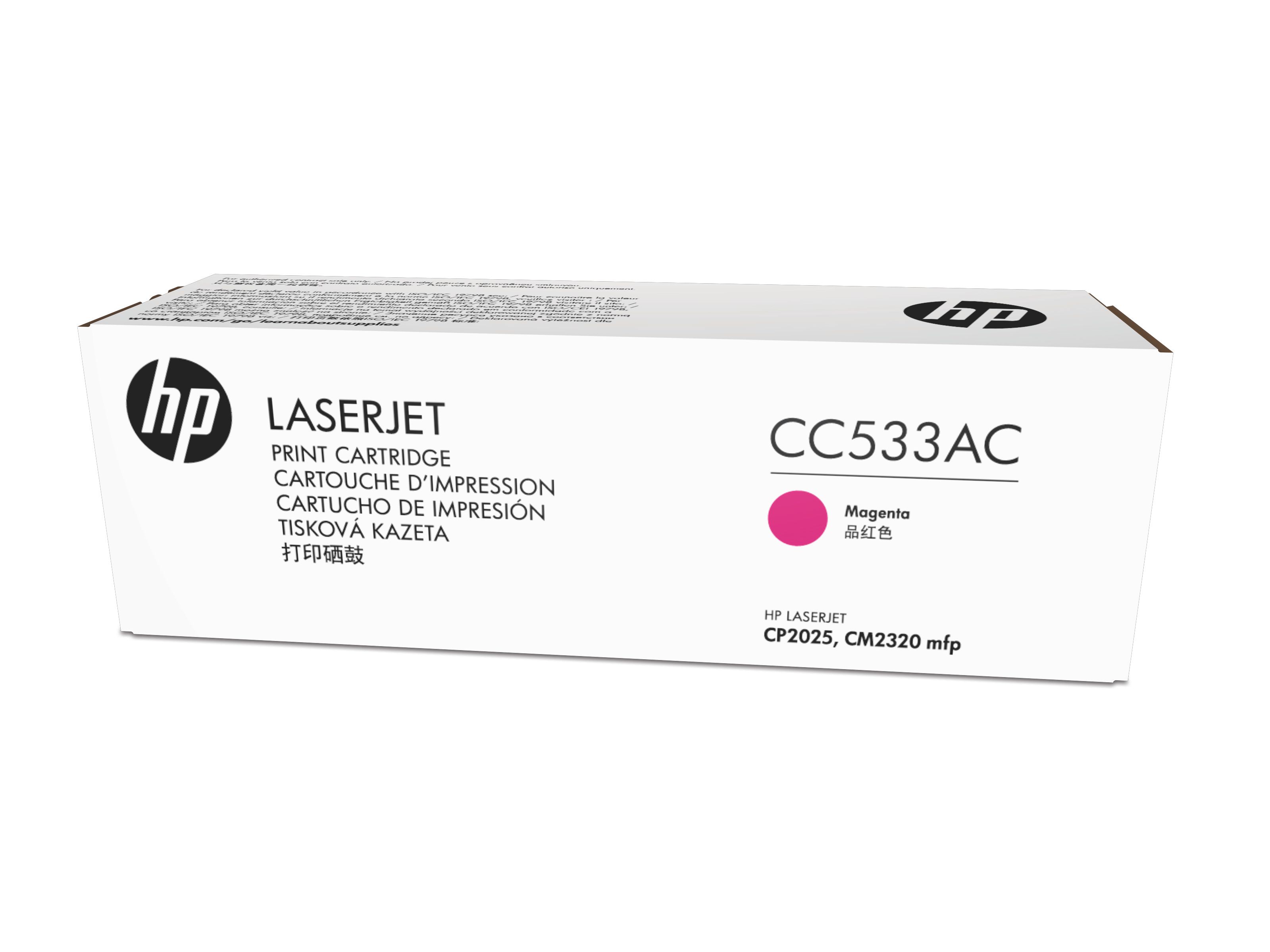HP 304A Magenta Toner Cartridge (CC533AC) - 2800 Pages - Compatible with HP Color LaserJet CM2320/CP2025