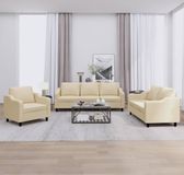 Maison Exclusive - Ensemble de canapés 3 pièces avec coussins, tissu crème
