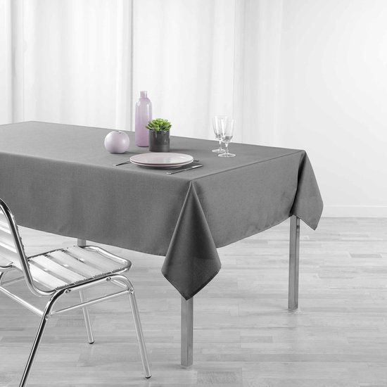 DOUCEUR D'INTERIEUR Tafelkleed Newton 140 x 250 cm Grijs